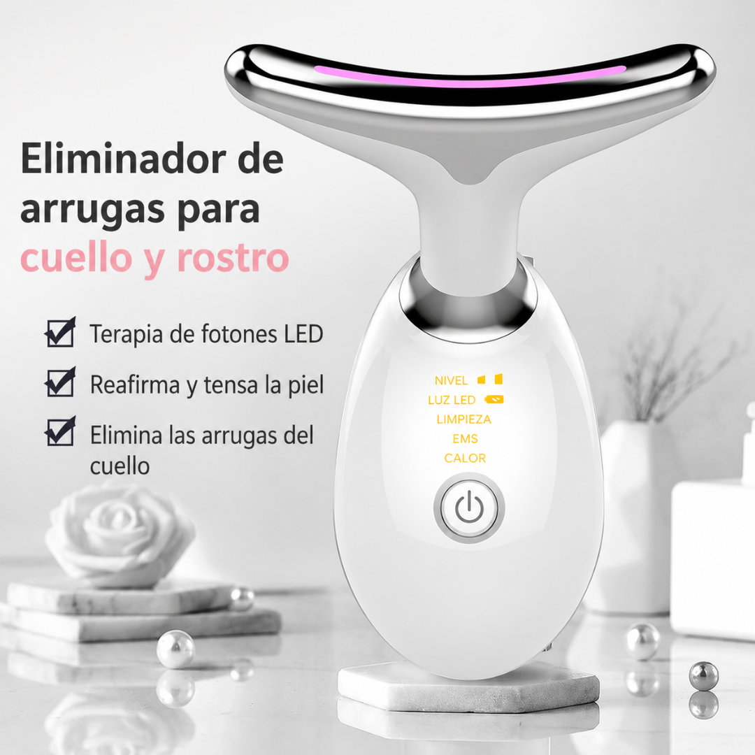 Masajeador Luna, Terapia de luz roja EMS + Bruma Vitamina C