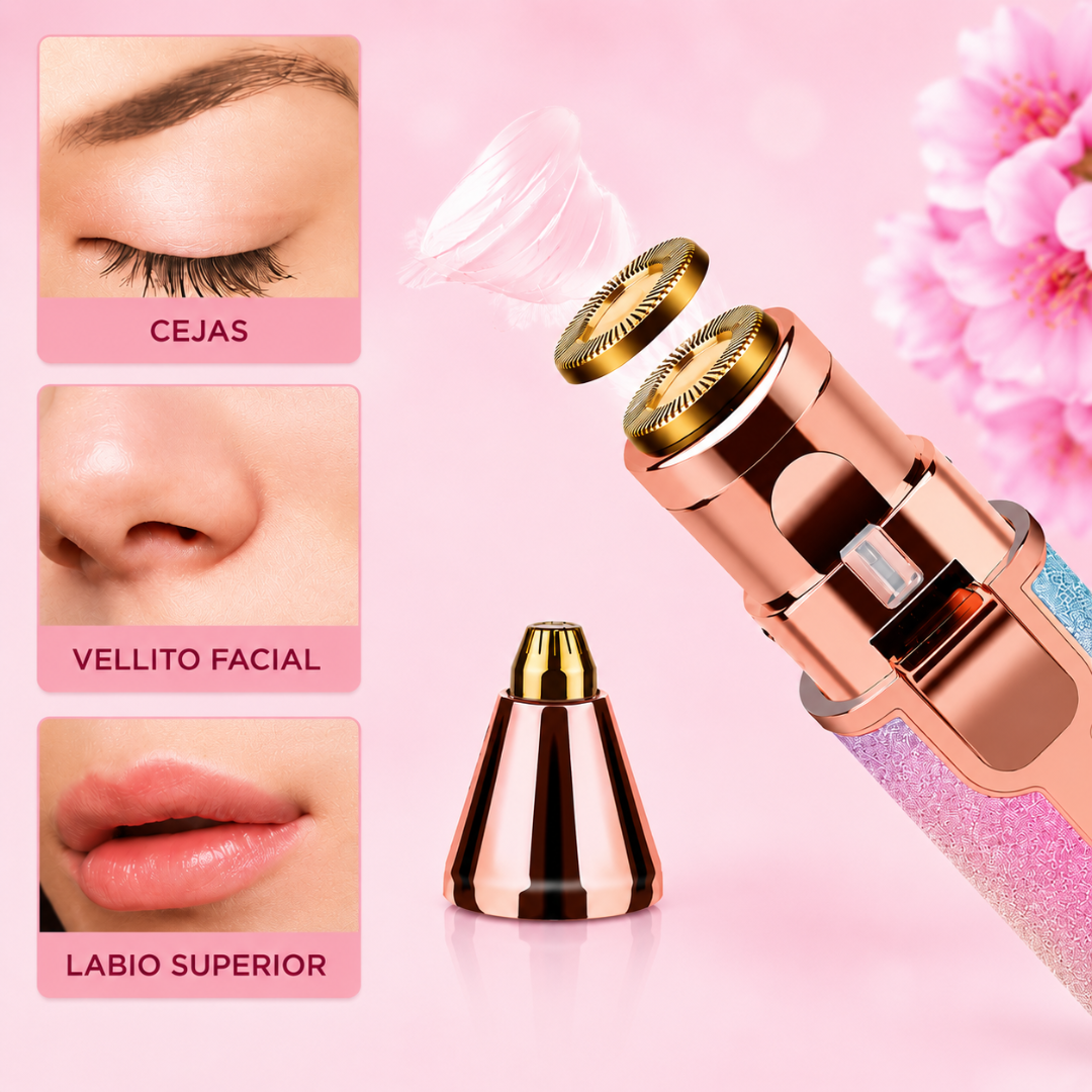Depiladora facial 2 en 1