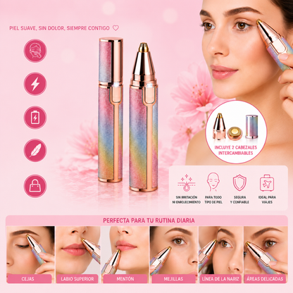 Depiladora facial 2 en 1