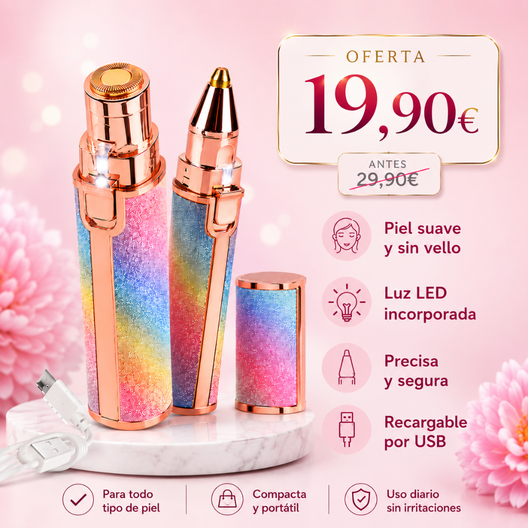 Depiladora facial 2 en 1
