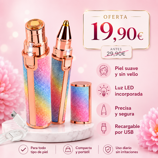 Depiladora facial 2 en 1