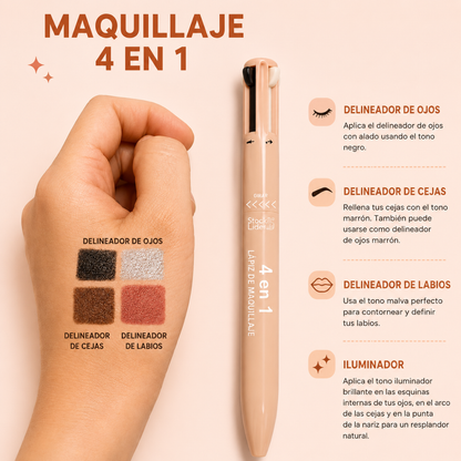 Lápiz de maquillaje 4 en 1