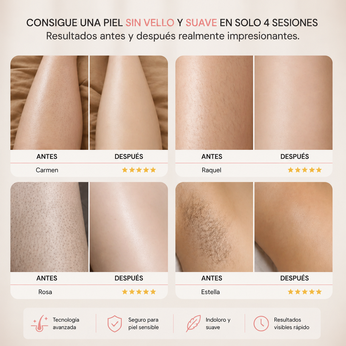 Depiladora Íntima 2 en 1 VelvetSkin