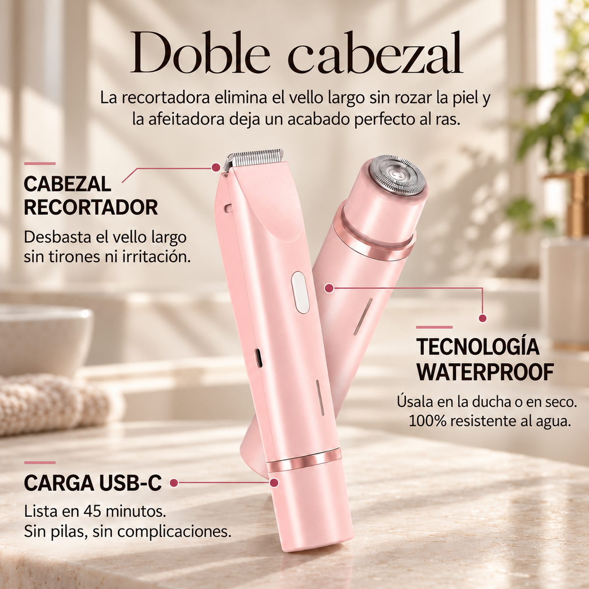 Depiladora Íntima 2 en 1 VelvetSkin