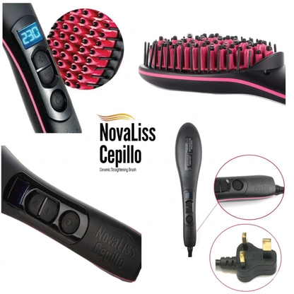 Cepillo eléctrico alisador "NovaLiss"