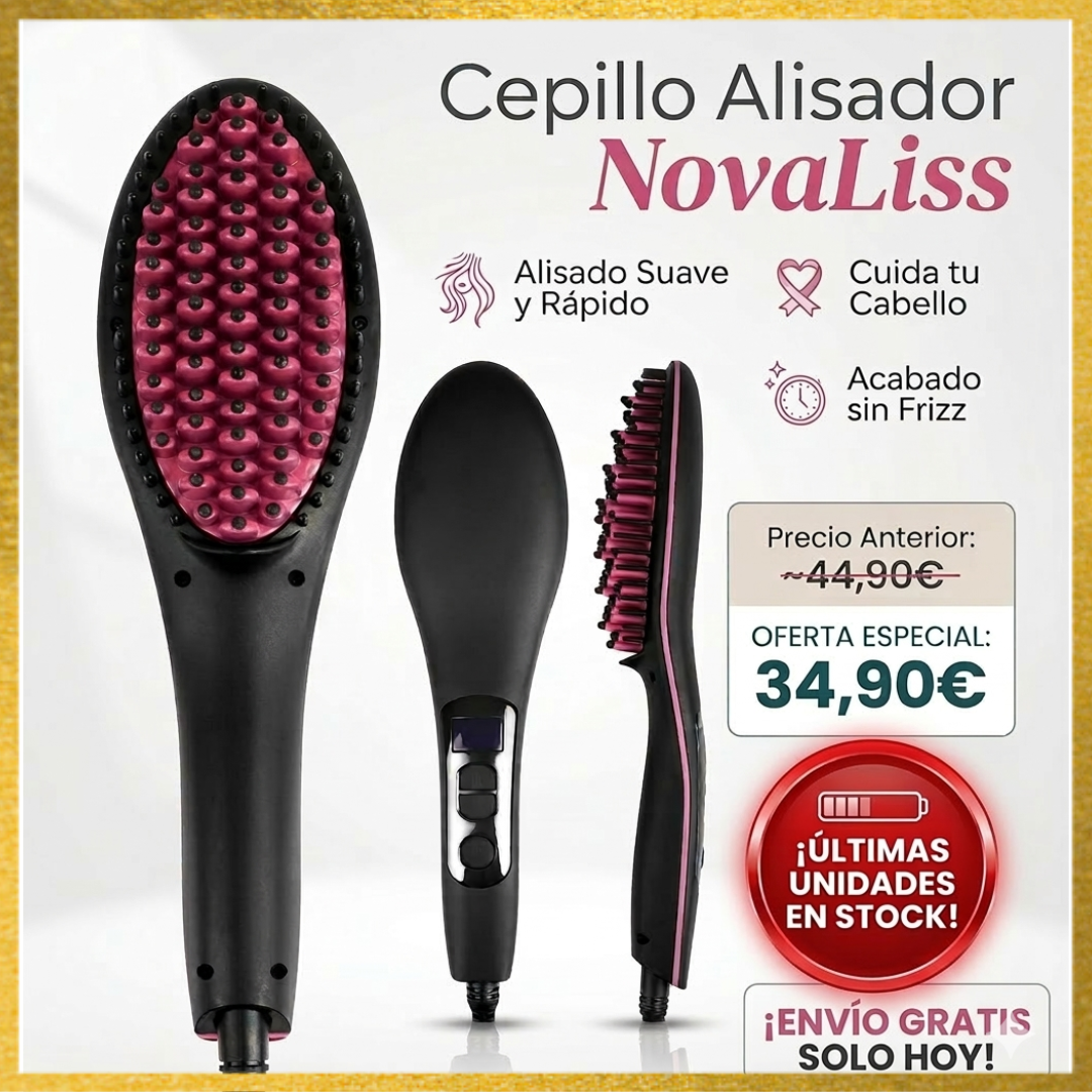 Cepillo eléctrico alisador "NovaLiss"