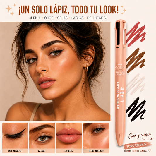 Lápiz de maquillaje 4 en 1